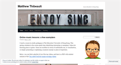 Desktop Screenshot of matthewthibeault.com